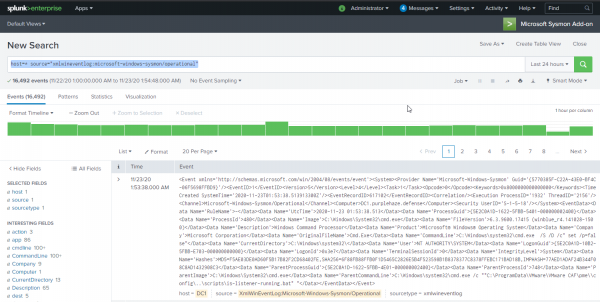 Primjer korištenja Splunka za analizu Sysmon logova 