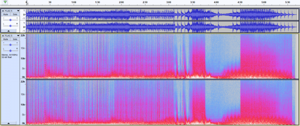 Spektrogram FLAC datoteke Spektrogram FLAC datoteke